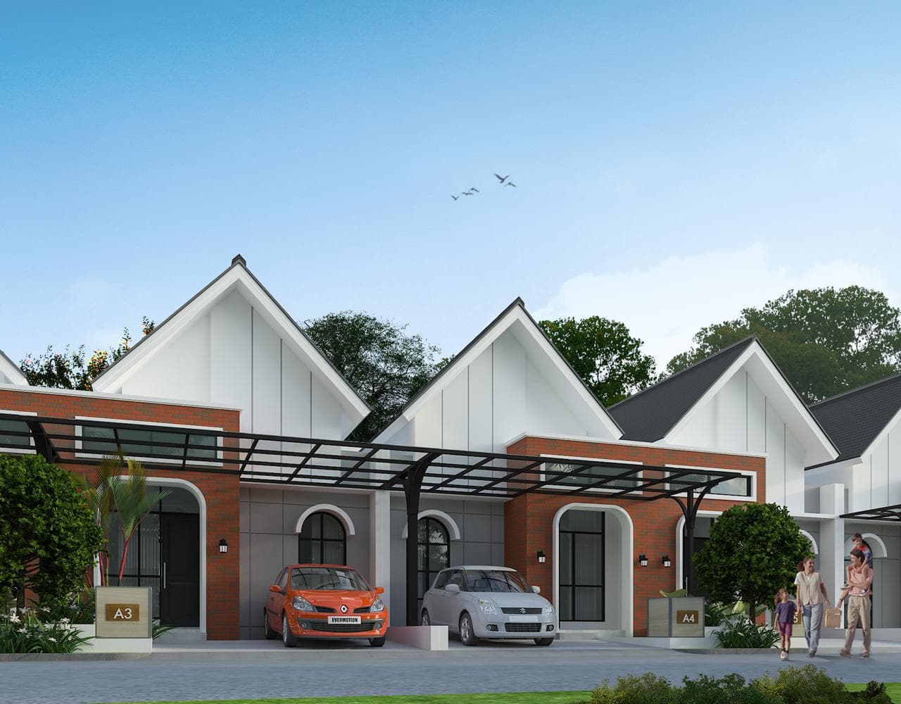 Lingkungan rumah yang asri